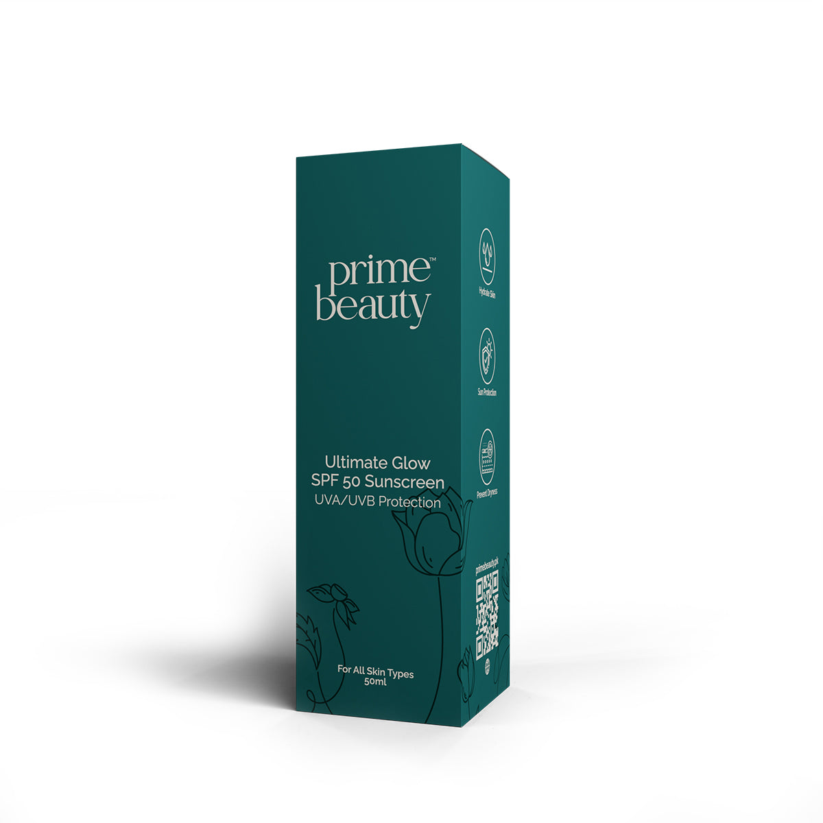 Prime Beauty Ultimate Glow SPF 50 Sunscreen